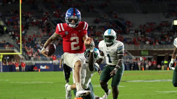 Matt Corral Ole Miss vs Tulane 2
